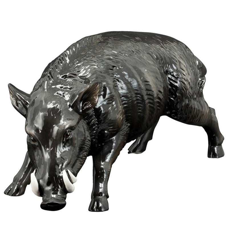 Статуэтка Abhika Boar Dark Grey Темно-серый Статуэтка Abhika Boar Dark Grey Темно-серый в Челябинске | Loft Concept