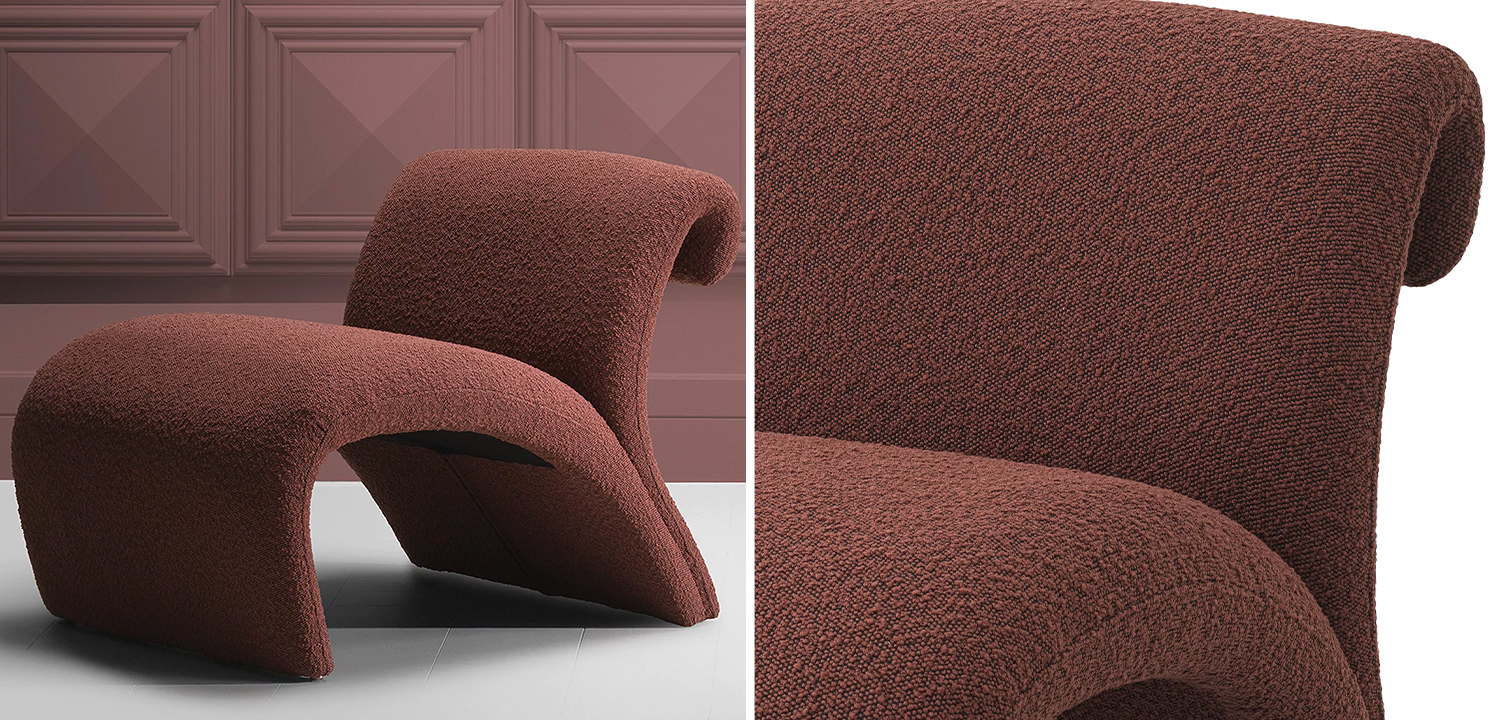 Кресло Eichholtz Chair Vignola Boucle Rouge - фото