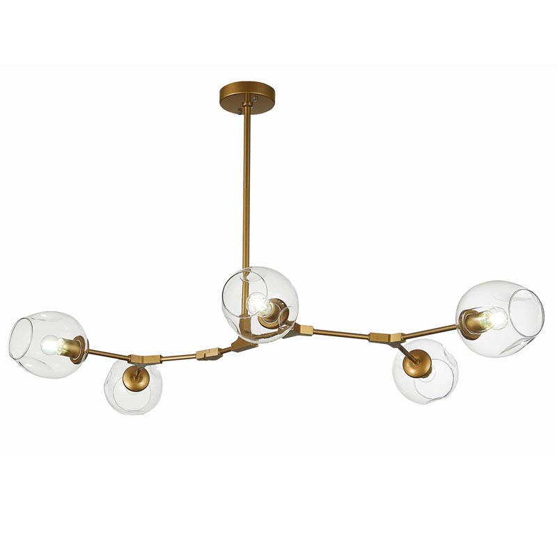 Люстра Branching Bubble Chandelier 5 gold Золотой Люстра Branching Bubble Chandelier 5 gold Золотой в Челябинске | Loft Concept