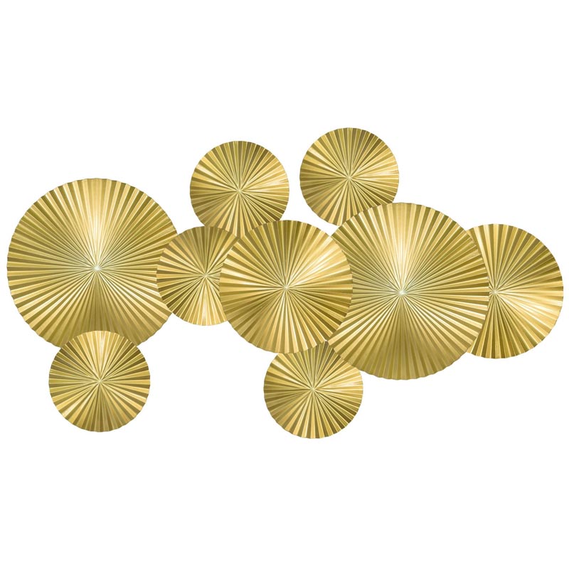 Арт-объект Apollo Gold Wall Plaque Disc 9 Золотой Арт-объект Apollo Gold Wall Plaque Disc 9 Золотой в Челябинске | Loft Concept