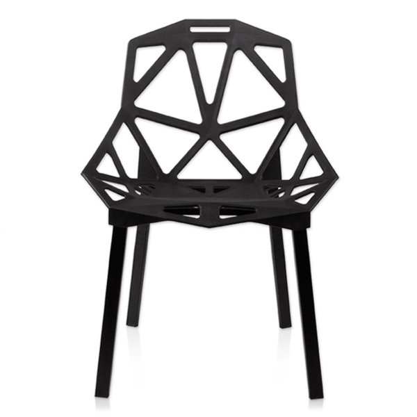 Дизайнерский стул CHAIR ONE black Черный матовый Дизайнерский стул CHAIR ONE black Черный матовый в Челябинске | Loft Concept