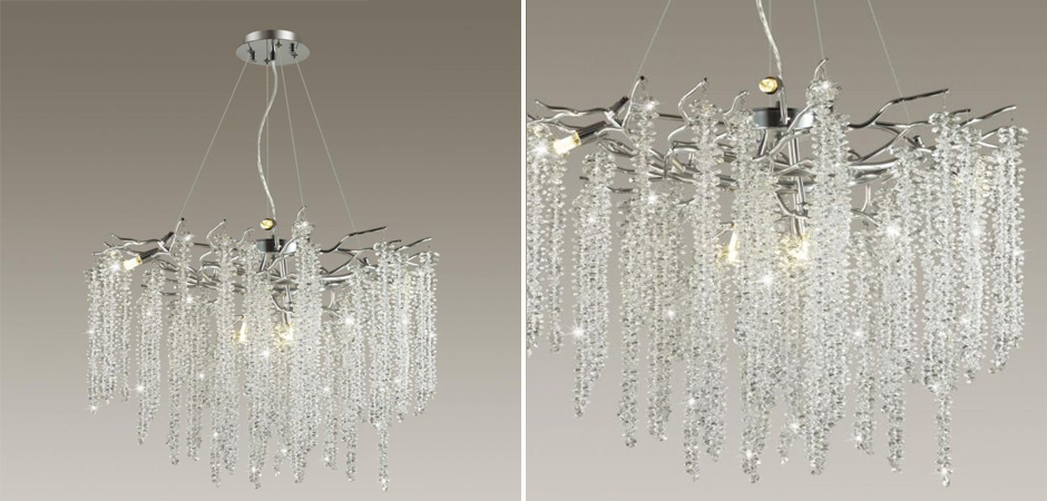 Люстра Fairy Tree Silver на 8 ламп Люстра Fairy Tree Silver на 8 ламп - Loft-Concept в Челябинске