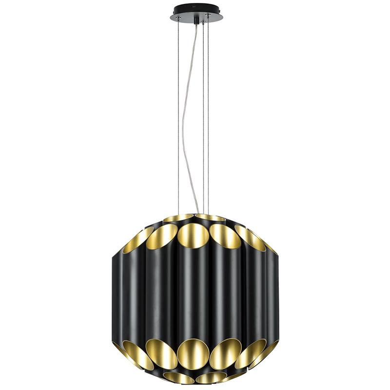 Люстра Garbi Black Pipe Organ Chandelier 44 Черный Золотой Люстра Garbi Black Pipe Organ Chandelier 44 Черный Золотой в Челябинске | Loft Concept