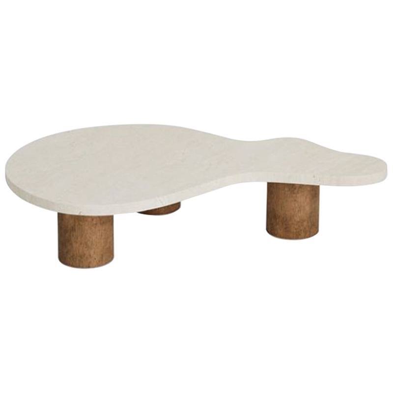 Кофейный стол LUCA COFFEE TABLE Бежевый Коричневый Кофейный стол LUCA COFFEE TABLE Бежевый Коричневый в Челябинске | Loft Concept