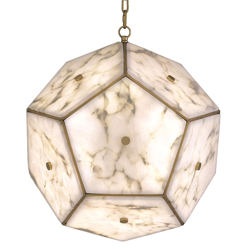 Люстра Eichholtz Lantern Gallo Белый Белый Мрамор Bianco Латунь Люстра Eichholtz Lantern Gallo Белый Белый Мрамор Bianco Латунь в Челябинске | Loft Concept
