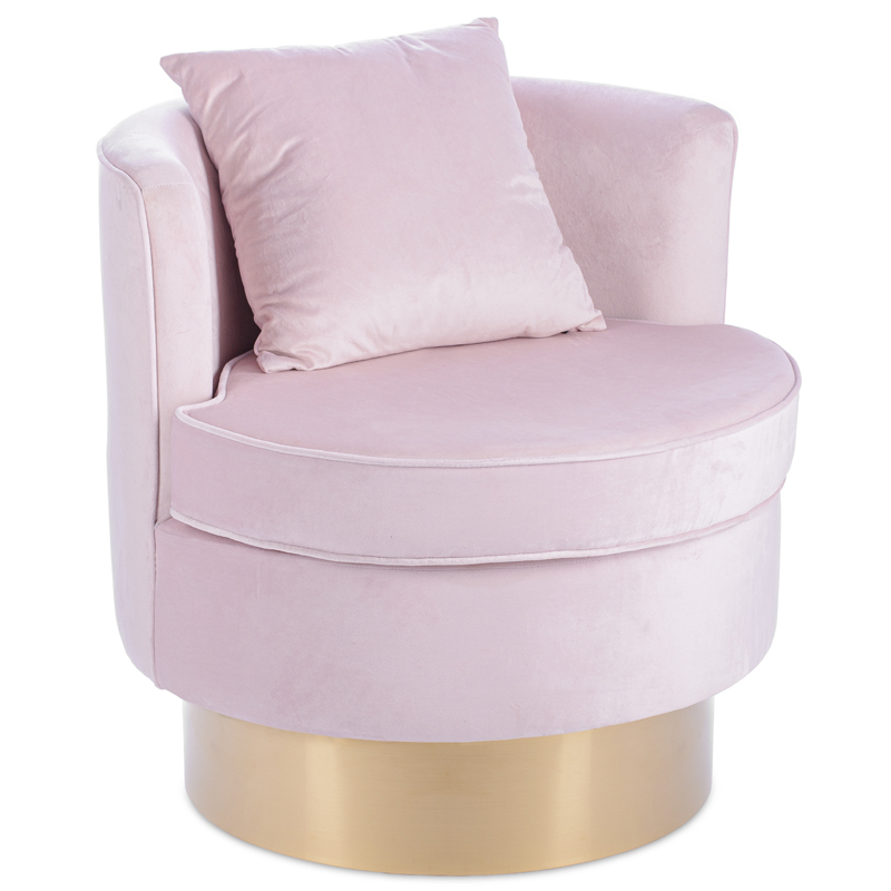 Кресло Cathal Chair Golden Belt Розовый пастельный Золотой Кресло Cathal Chair Golden Belt Розовый пастельный Золотой в Челябинске | Loft Concept