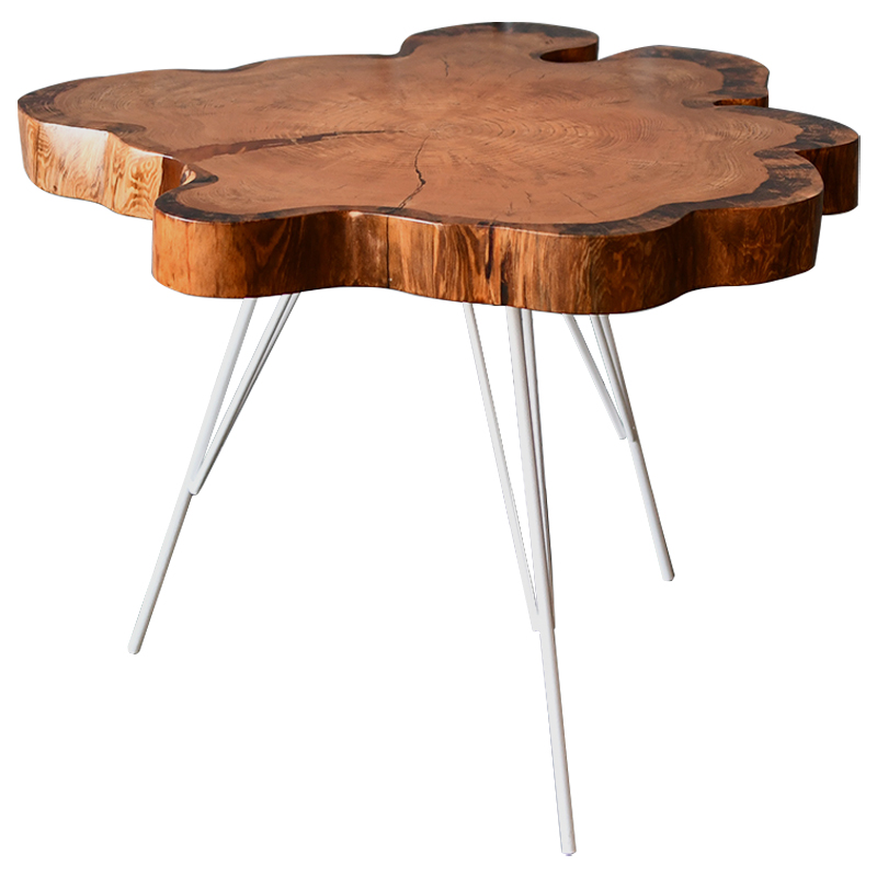 Кофейный стол Korben Industrial Metal Rust Coffee Table Древесина Белый Кофейный стол Korben Industrial Metal Rust Coffee Table Древесина Белый в Челябинске | Loft Concept