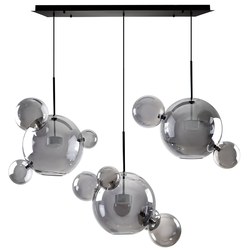 Люстра Giopato & Coombes Linear Chandelier Bubble smoky Дымчатый (Smoke) Люстра Giopato & Coombes Linear Chandelier Bubble smoky Дымчатый (Smoke) в Челябинске | Loft Concept