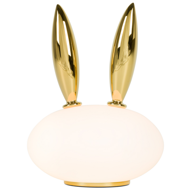 Настольная лампа Moooi Pet Light PURR кролик Белое матовое стекло Глянцевое золото Настольная лампа Moooi Pet Light PURR кролик Белое матовое стекло Глянцевое золото в Челябинске | Loft Concept