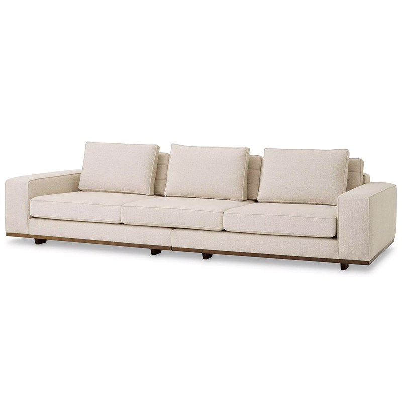 Диван Eichholtz Sofa Aurora L Бежевый Коричневый Диван Eichholtz Sofa Aurora L Бежевый Коричневый в Челябинске | Loft Concept