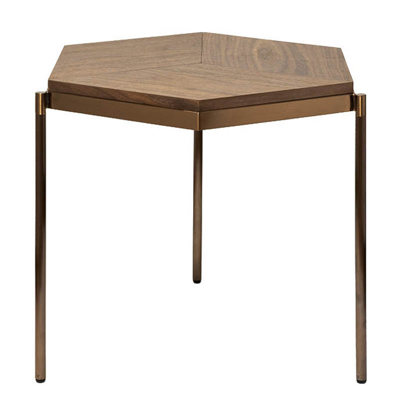 Приставной стол Hexagonal Side Table Бежевый Приставной стол Hexagonal Side Table Бежевый в Челябинске | Loft Concept
