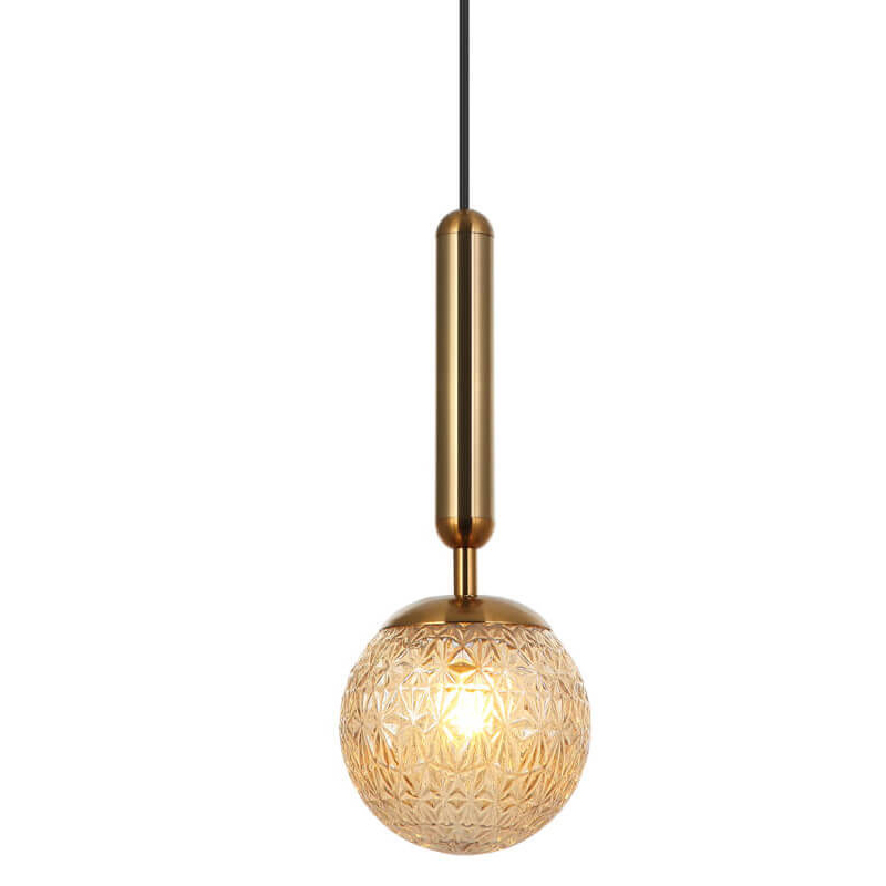 Подвесной светильник Perforated Glass Bubbles brown Бронза Коричневый Подвесной светильник Perforated Glass Bubbles brown Бронза Коричневый в Челябинске | Loft Concept