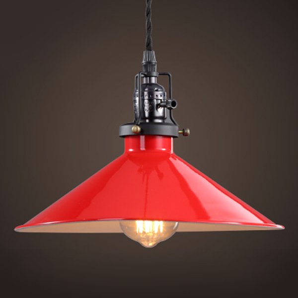 Красный подвесной светильник Loft Factory filament RED Черный матовый Красный (Red) Красный подвесной светильник Loft Factory filament RED Черный матовый Красный (Red) в Челябинске | Loft Concept