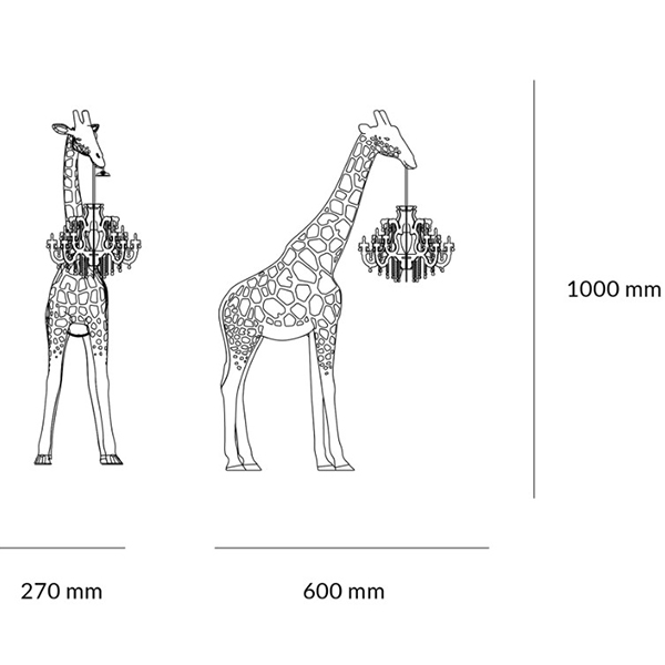 Настольная лампа черный жираф Black Giraffe Table Lamp Настольная лампа черный жираф Black Giraffe Table Lamp в Челябинске