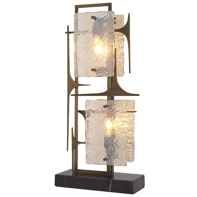 Настольная лампа Eichholtz Table lamp Zeno Латунь Прозрачное Стекло Настольная лампа Eichholtz Table lamp Zeno Латунь Прозрачное Стекло в Челябинске | Loft Concept