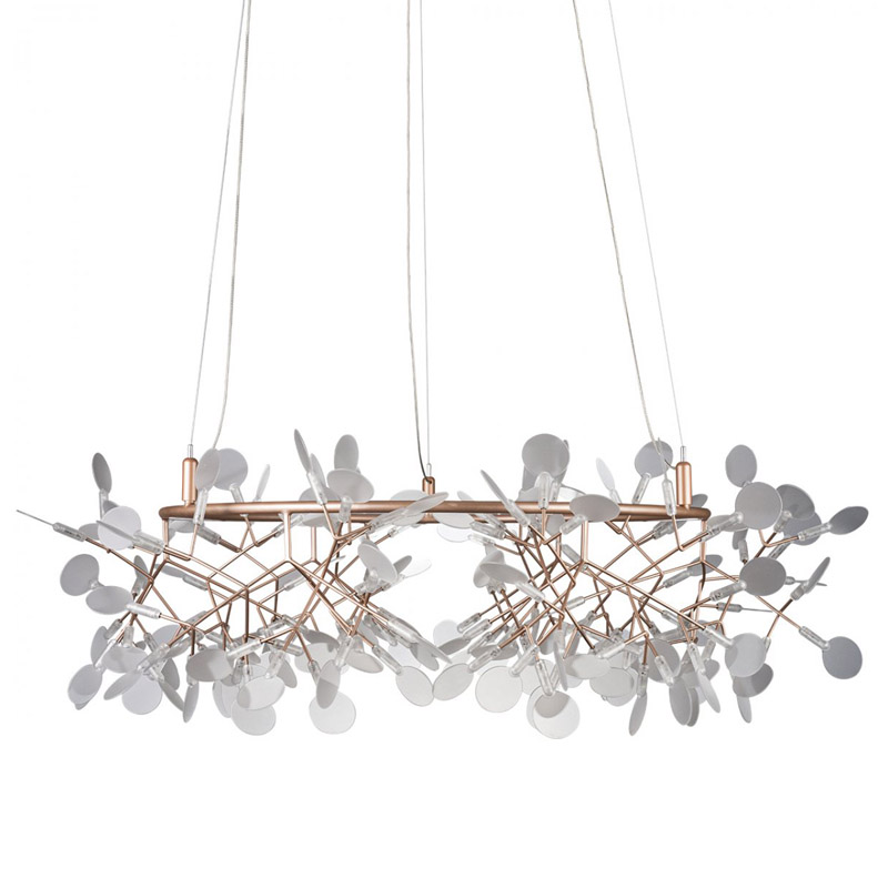 Люстра Heracleum rose gold 100 Розовое золото Белый Люстра Heracleum rose gold 100 Розовое золото Белый в Челябинске | Loft Concept
