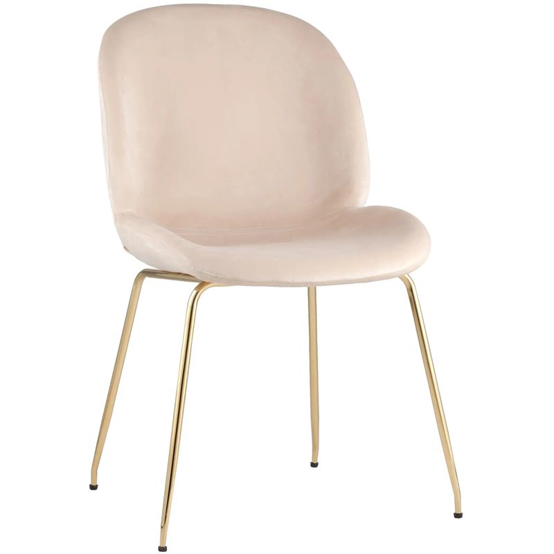 Стул Молочный Велюр Vendramin Chair Молочный Золотой Стул Молочный Велюр Vendramin Chair Молочный Золотой в Челябинске | Loft Concept