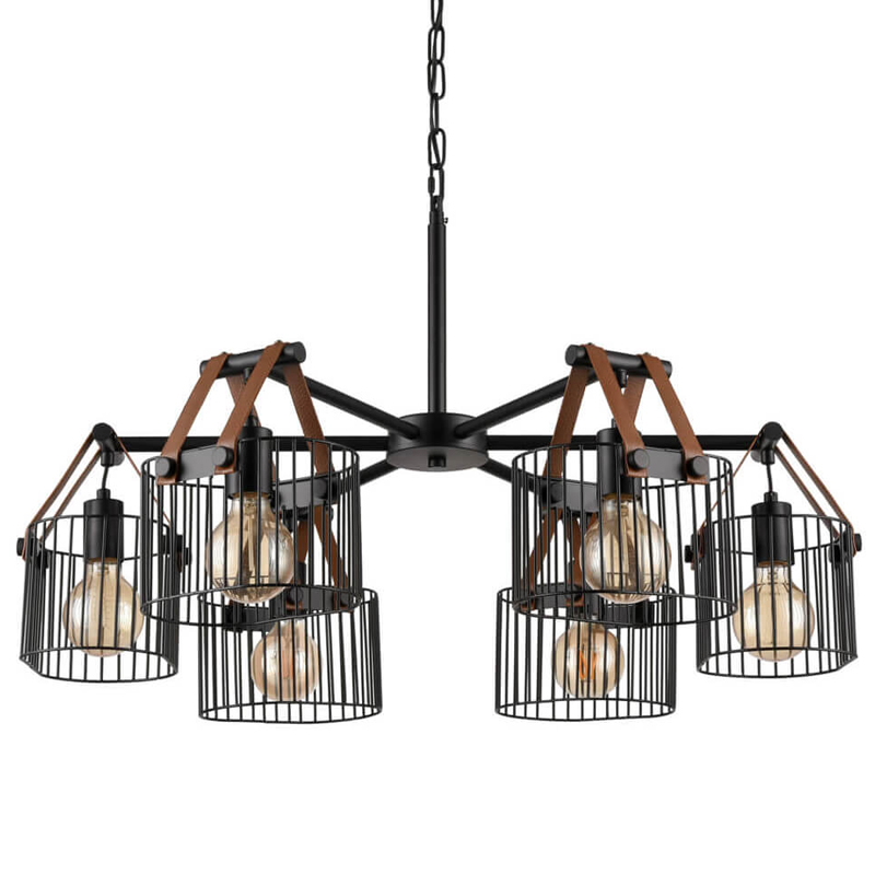 Люстра Cage Wire Color D76 Черный Люстра Cage Wire Color D76 Черный в Челябинске | Loft Concept