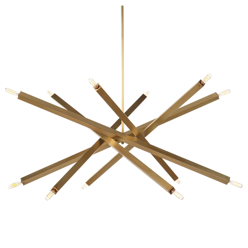 Люстра Blathmac Brass Chandelier Латунь Люстра Blathmac Brass Chandelier Латунь в Челябинске | Loft Concept