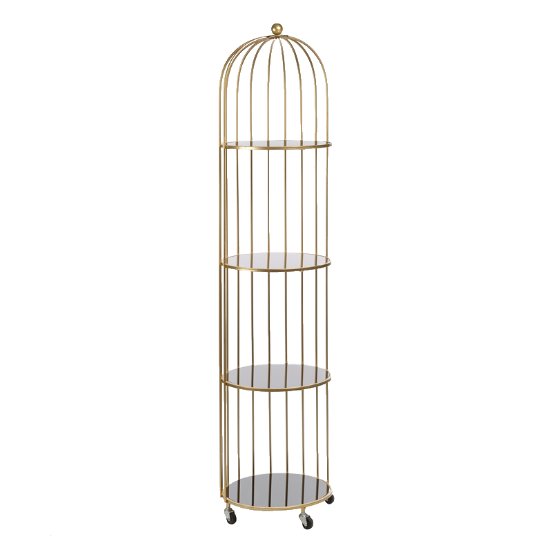 Стеллаж Cage Rack Gold Золотой Стеллаж Cage Rack Gold Золотой в Челябинске | Loft Concept