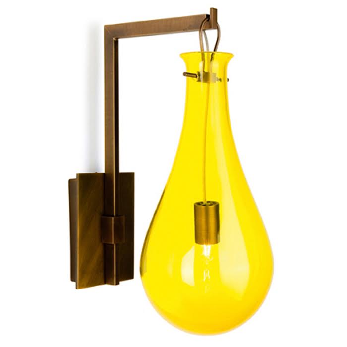 Бра Patrick Naggar Bubble Sconce yellow Желтый Черный в Челябинске | Loft Concept 