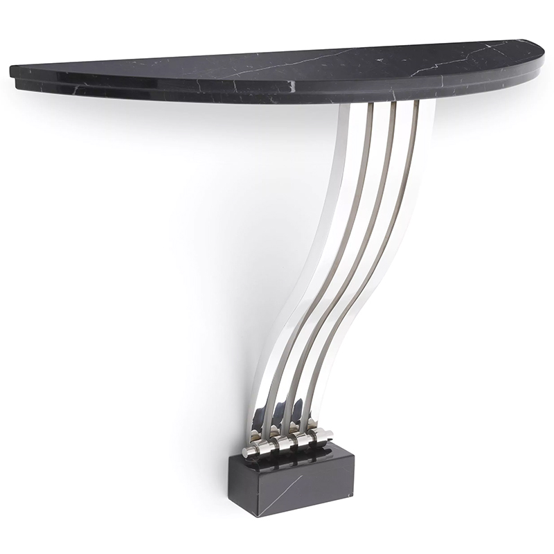 Консоль Eichholtz Console Table Renaissance Черный Мрамор Nero Хром Консоль Eichholtz Console Table Renaissance Черный Мрамор Nero Хром в Челябинске | Loft Concept