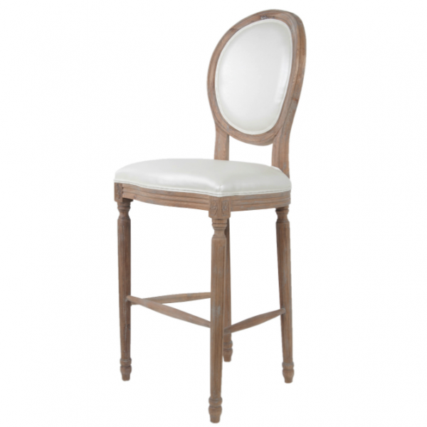 Стул French chairs Provence Bar Brown Chair Белый Коричневый Стул French chairs Provence Bar Brown Chair Белый Коричневый в Челябинске | Loft Concept