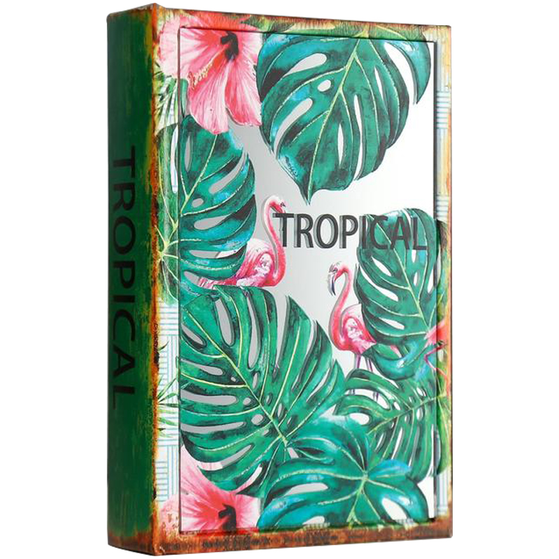 Шкатулка-книга Tropical Flamingos Mirror Book Box Мульти Шкатулка-книга Tropical Flamingos Mirror Book Box Мульти в Челябинске | Loft Concept