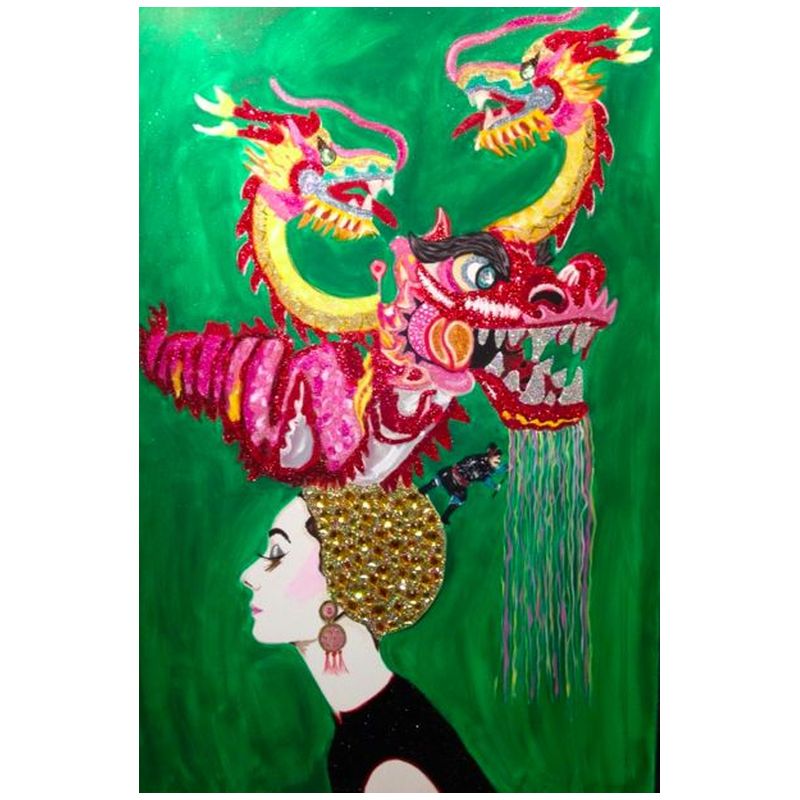 Картина Audrey in a Dragon headdress Мульти Картина Audrey in a Dragon headdress Мульти в Челябинске | Loft Concept