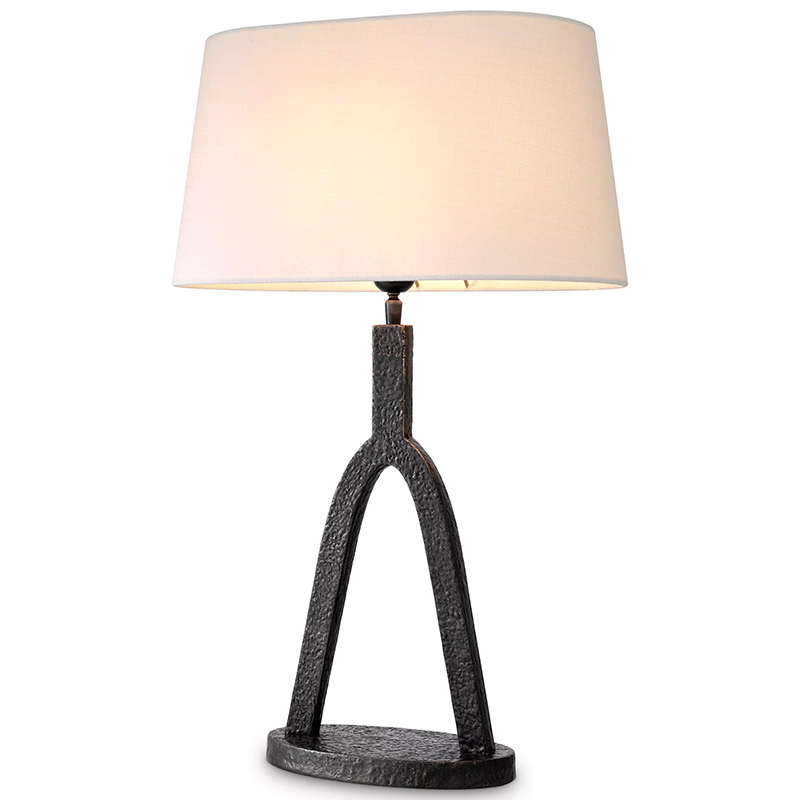 Настольная лампа Eichholtz Table lamp Coosa Темная бронза Белый Настольная лампа Eichholtz Table lamp Coosa Темная бронза Белый в Челябинске | Loft Concept