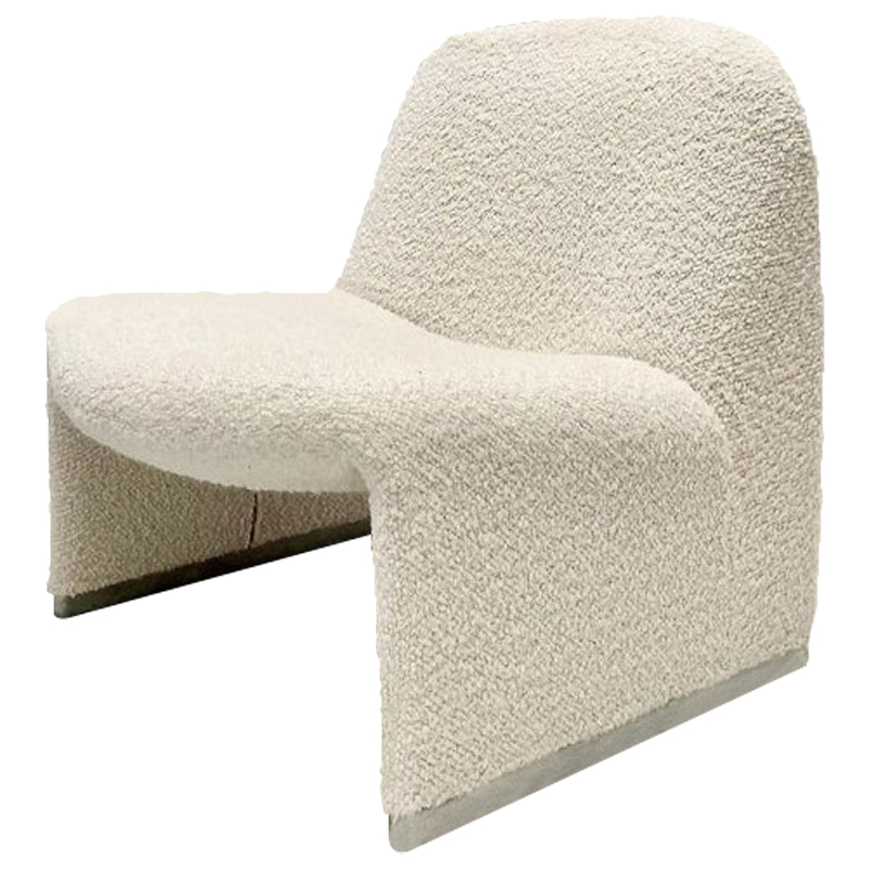 Кресло Kaydan White Boucle Armchair  в Челябинске | Loft Concept 