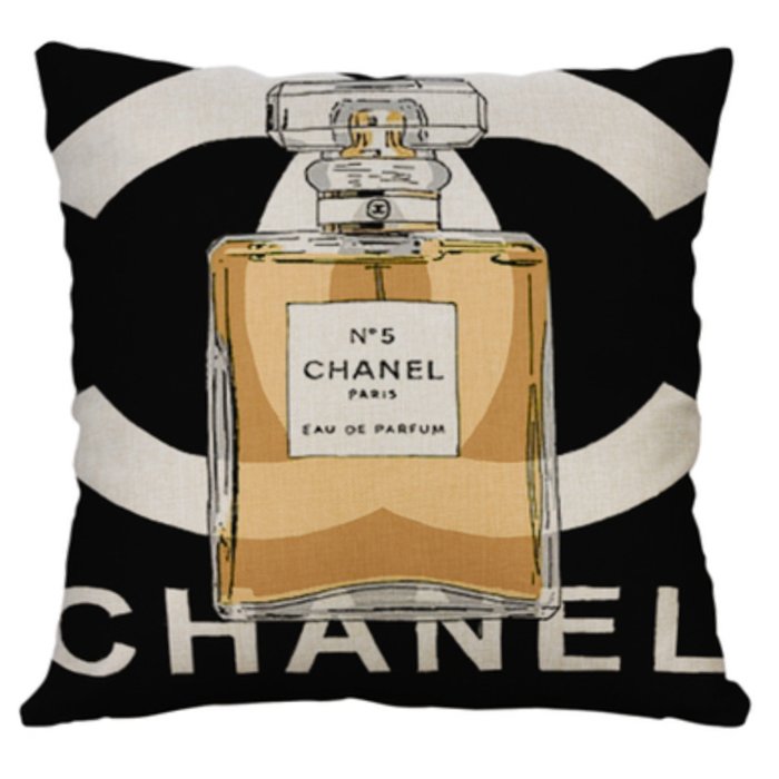 Декоративная подушка CHANEL III Черный Желтый Декоративная подушка CHANEL III Черный Желтый в Челябинске | Loft Concept