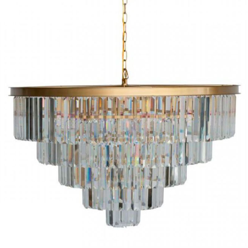 Круглая Люстра RH 1920s Odeon GOLD iron Five Layers Прозрачное Стекло диаметр 80 см Золотой Прозрачное Стекло Круглая Люстра RH 1920s Odeon GOLD iron Five Layers Прозрачное Стекло диаметр 80 см Золотой Прозрачное Стекло в Челябинске | Loft Concept