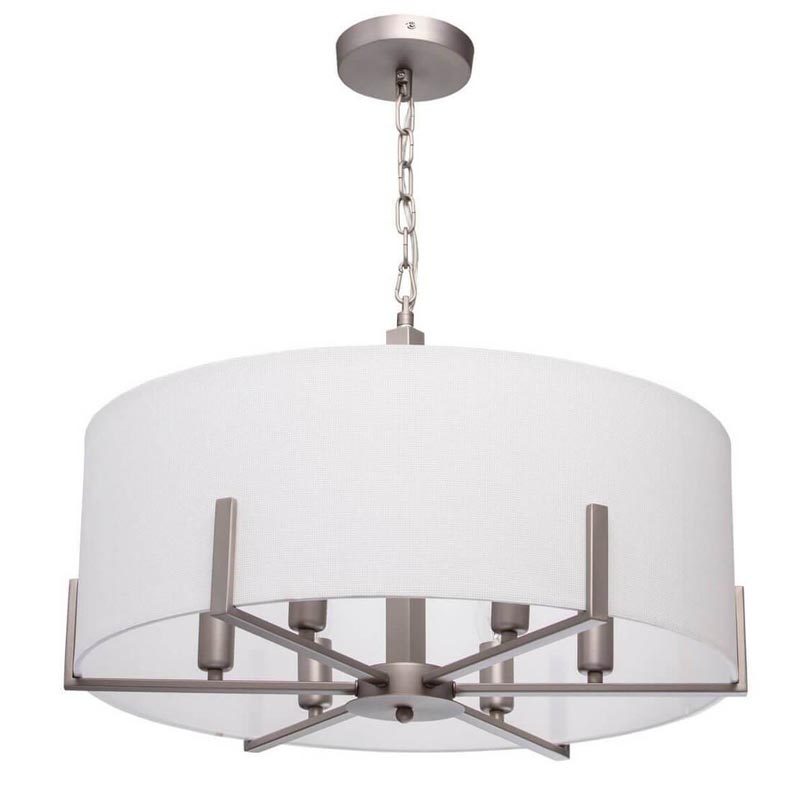 Люстра Loring Chandelier Бежевый Никель Люстра Loring Chandelier Бежевый Никель в Челябинске | Loft Concept