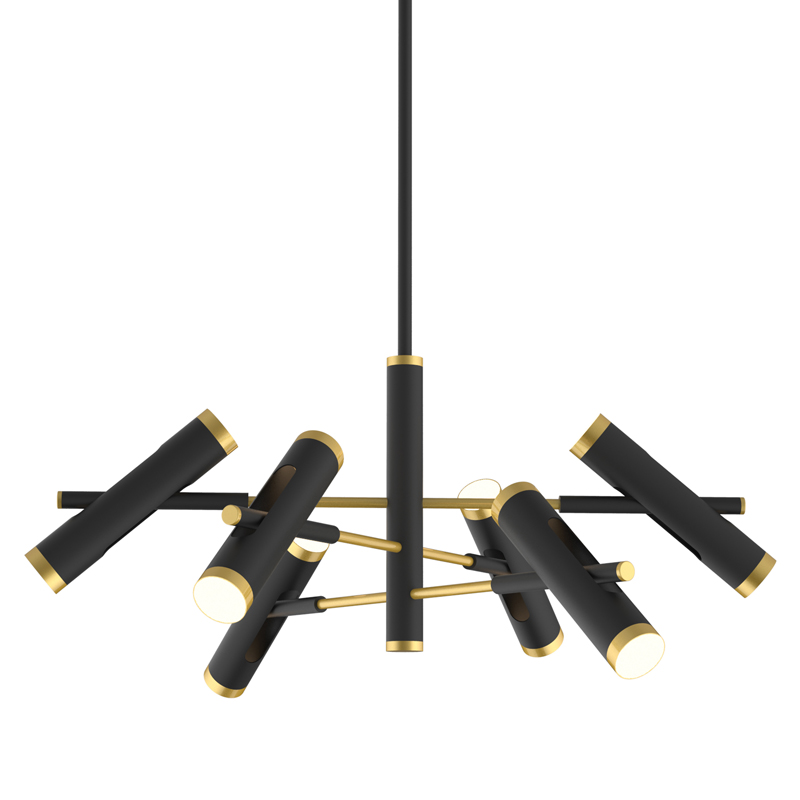 Люстра Rainer Chandelier black Черный Золотой Люстра Rainer Chandelier black Черный Золотой в Челябинске | Loft Concept