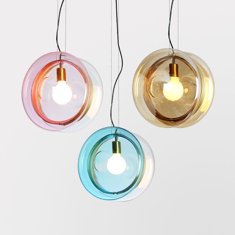 Подвесной светильник PENDANT LIGHT Bomma ORBITAL Прозрачный (Transparent) Янтарь (Amber) Розовый (Rose) Бирюзовый Синий Подвесной светильник PENDANT LIGHT Bomma ORBITAL Прозрачный (Transparent) Янтарь (Amber) Розовый (Rose) Бирюзовый Синий в Челябинске | Loft Concept