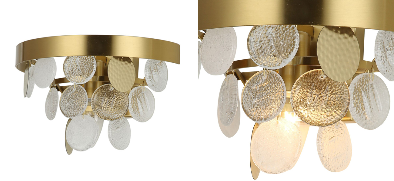 Бра с каскадом из декоративных элементов Sequins - фото