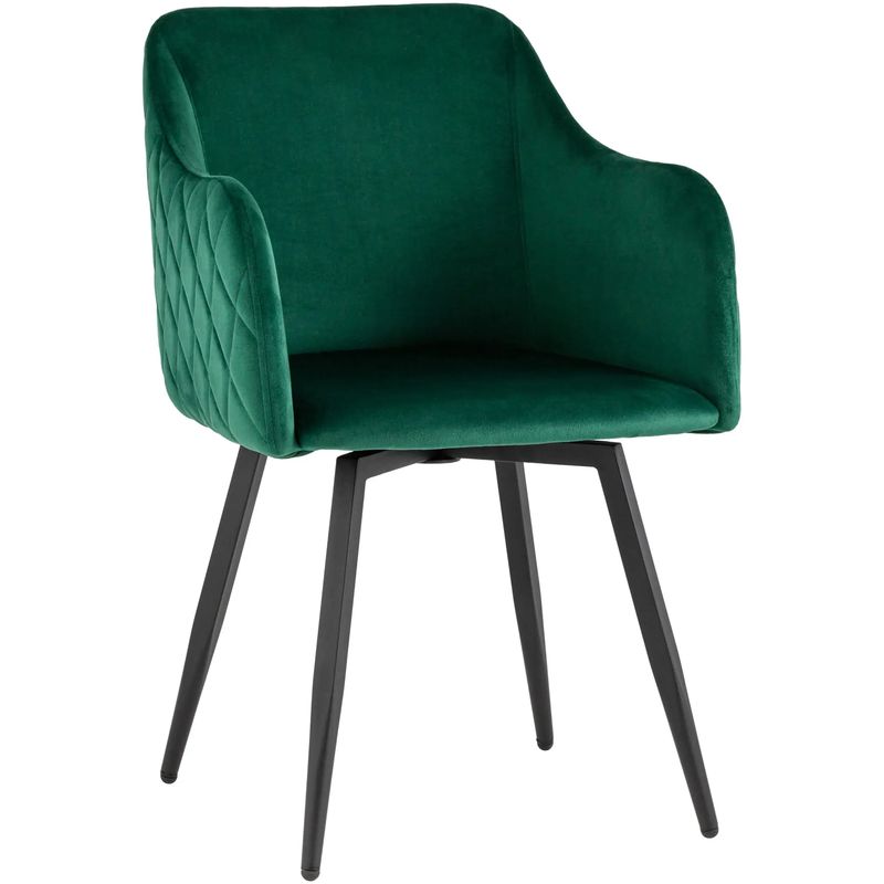 Стул Вращающийся Nika Chair Цвет Изумрудный Зеленый Изумрудный Черный Стул Вращающийся Nika Chair Цвет Изумрудный Зеленый Изумрудный Черный в Челябинске | Loft Concept