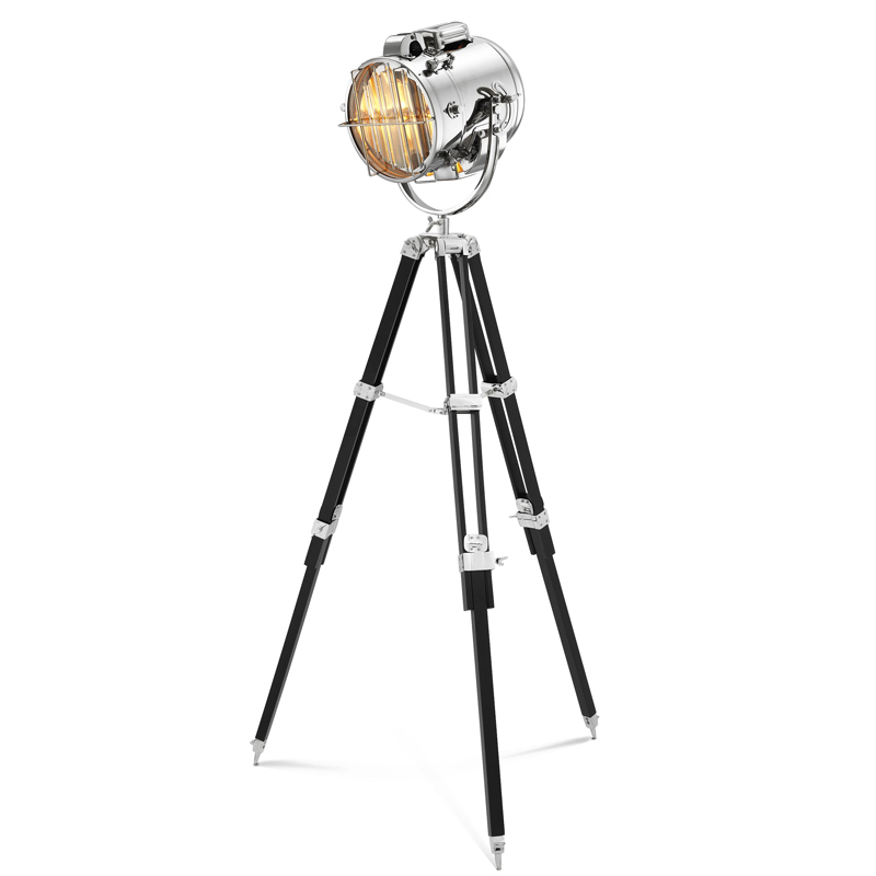 Торшер Eichholtz Floor Lamp Atlantic nickel Черный Никель Прозрачный Торшер Eichholtz Floor Lamp Atlantic nickel Черный Никель Прозрачный в Челябинске | Loft Concept