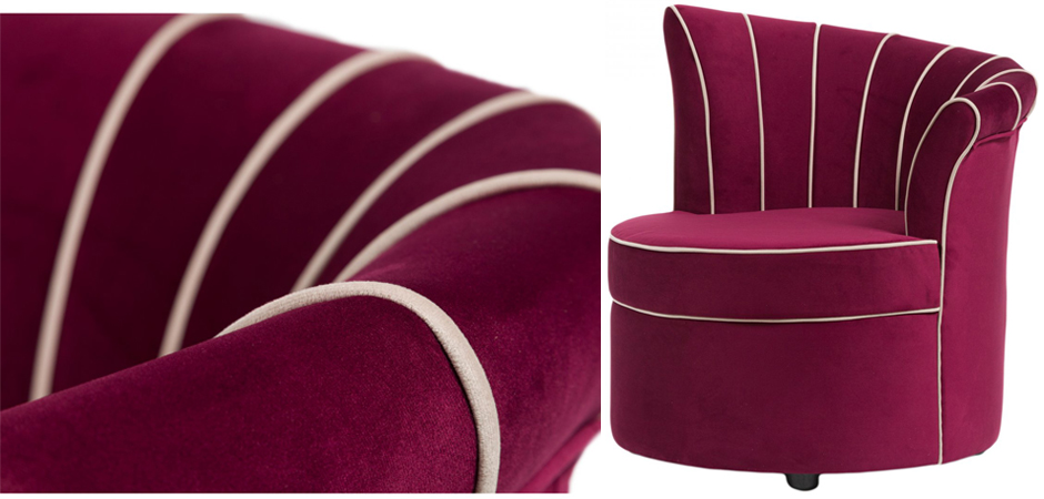 Кресло Curly Backrest Violet - фото №1