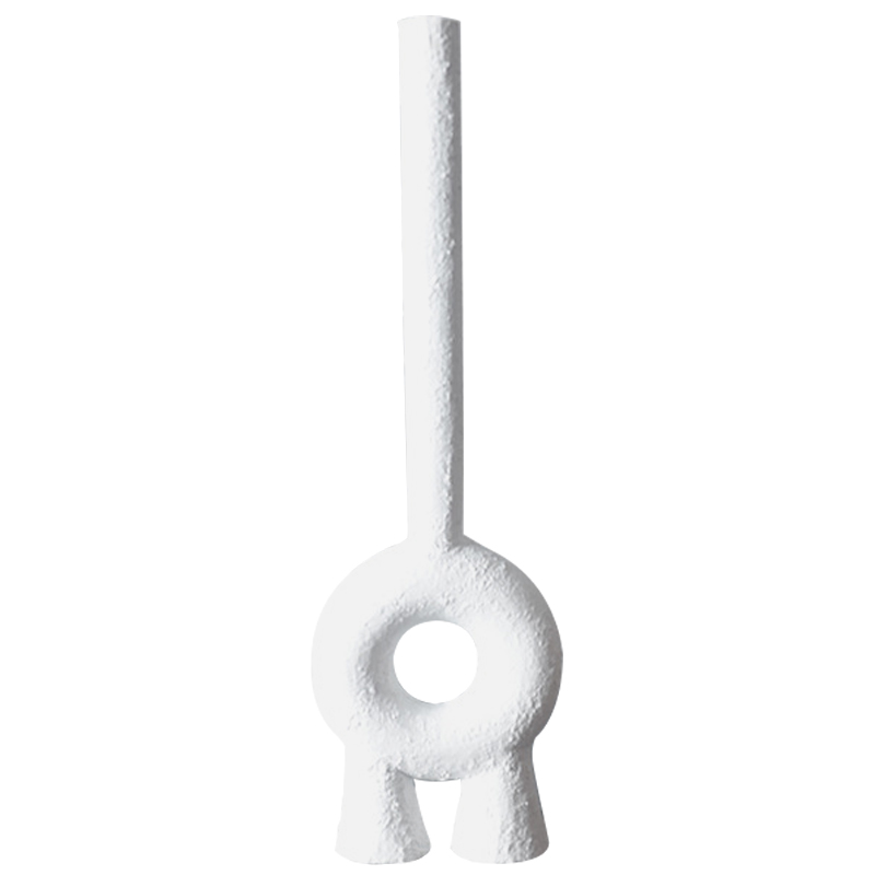 Ваза Long Neck Ceramic Vase by Faina Белый Ваза Long Neck Ceramic Vase by Faina Белый в Челябинске | Loft Concept