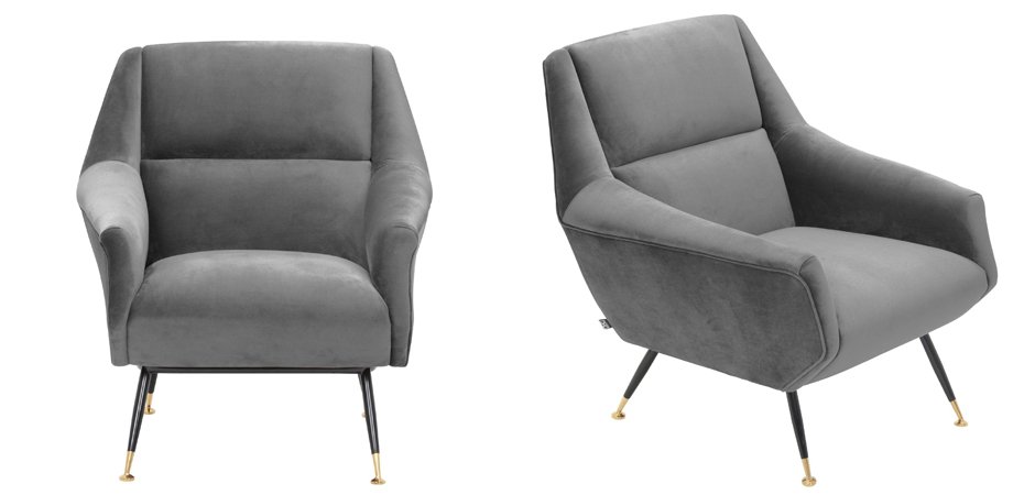 Кресло Eichholtz Chair Exile Grey Кресло Eichholtz Chair Exile Grey - Loft-Concept в Челябинске