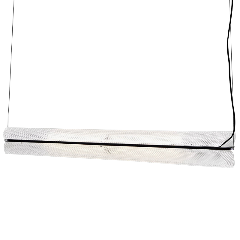 Дизайнерский линейный подвесной светильник VALE SERIES LINEAR HANGING LAMP Прозрачный Черный Дизайнерский линейный подвесной светильник VALE SERIES LINEAR HANGING LAMP Прозрачный Черный в Челябинске | Loft Concept