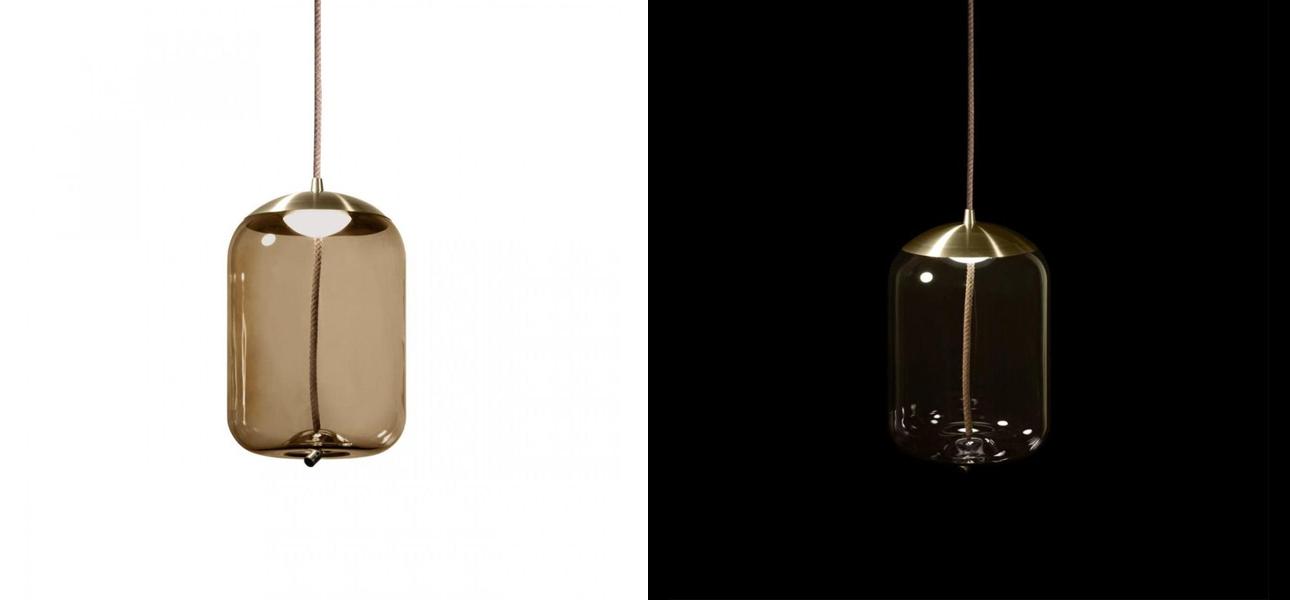 Подвесной светильник Brokis KNOT PC1034 Янтарное стекло - фото