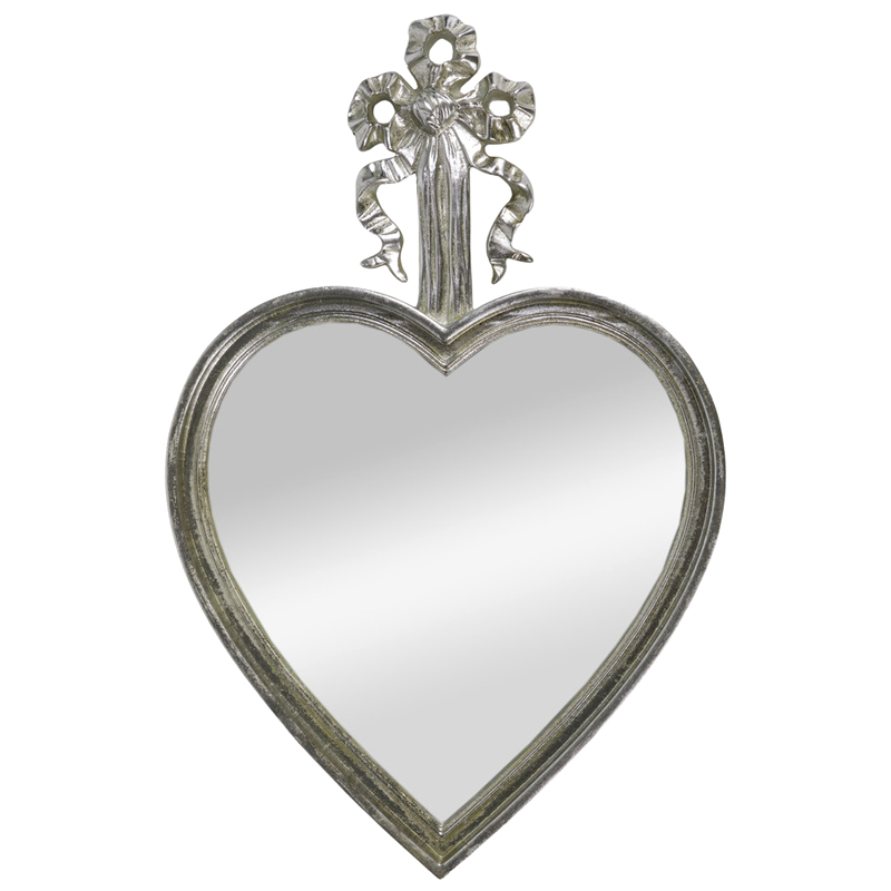 Зеркало Mirror Heart Серебристое Серебряный Зеркало Mirror Heart Серебристое Серебряный в Челябинске | Loft Concept