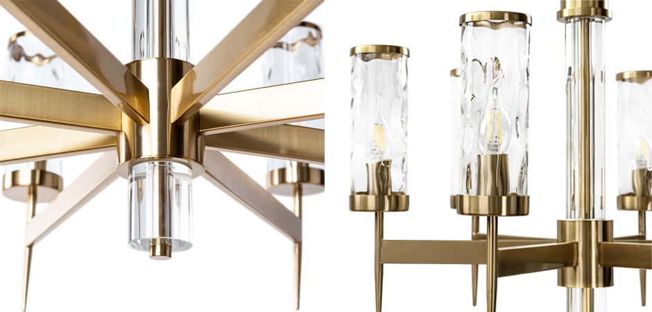 Люстра Brass Wheel в Американском стиле - фото №1