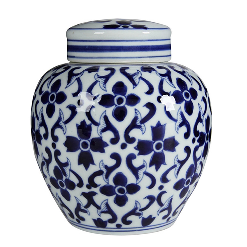 Ваза Irene Vase Белый Синий Ваза Irene Vase Белый Синий в Челябинске | Loft Concept