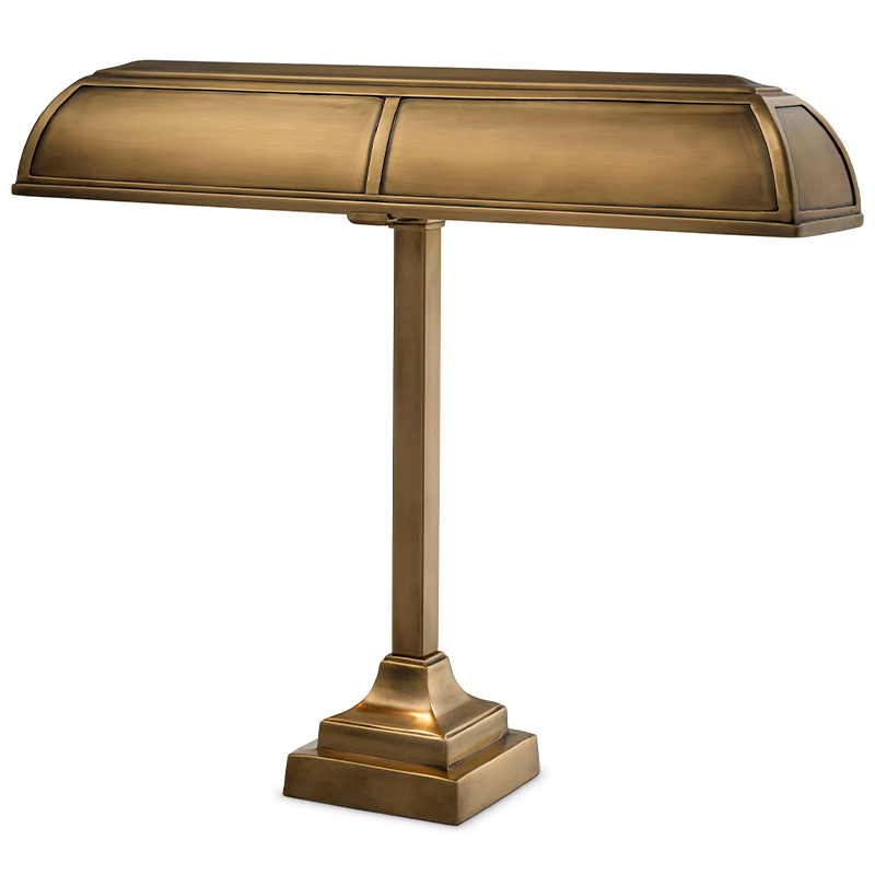 Настольная лампа Eichholtz Desk Lamp Banker Trust Винтажная латунь Настольная лампа Eichholtz Desk Lamp Banker Trust Винтажная латунь в Челябинске | Loft Concept