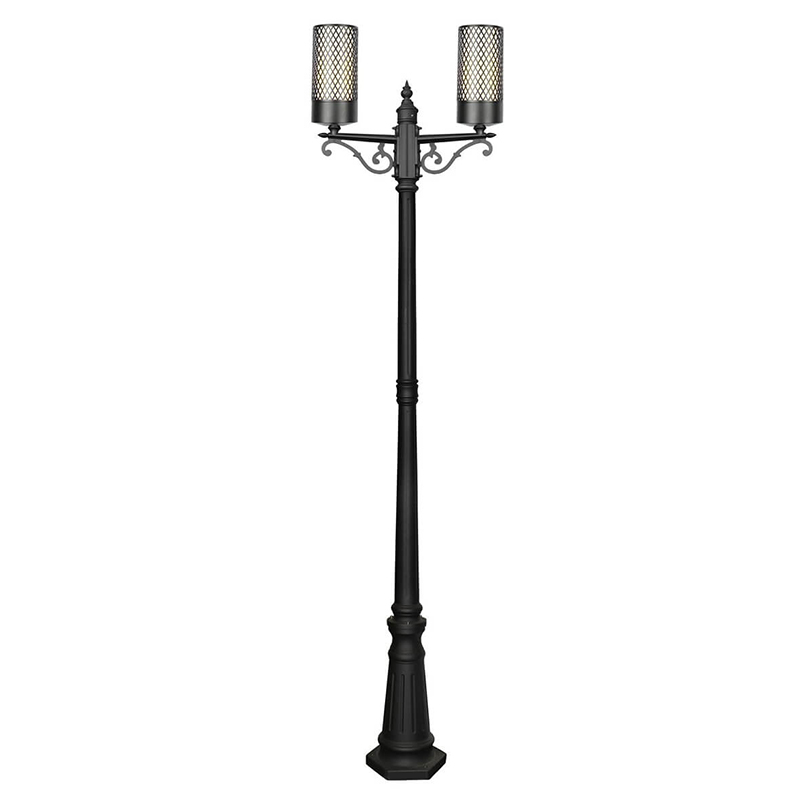 Парковый торшер Holger Street Floor Lamp Черный Белое матовое стекло Парковый торшер Holger Street Floor Lamp Черный Белое матовое стекло в Челябинске | Loft Concept