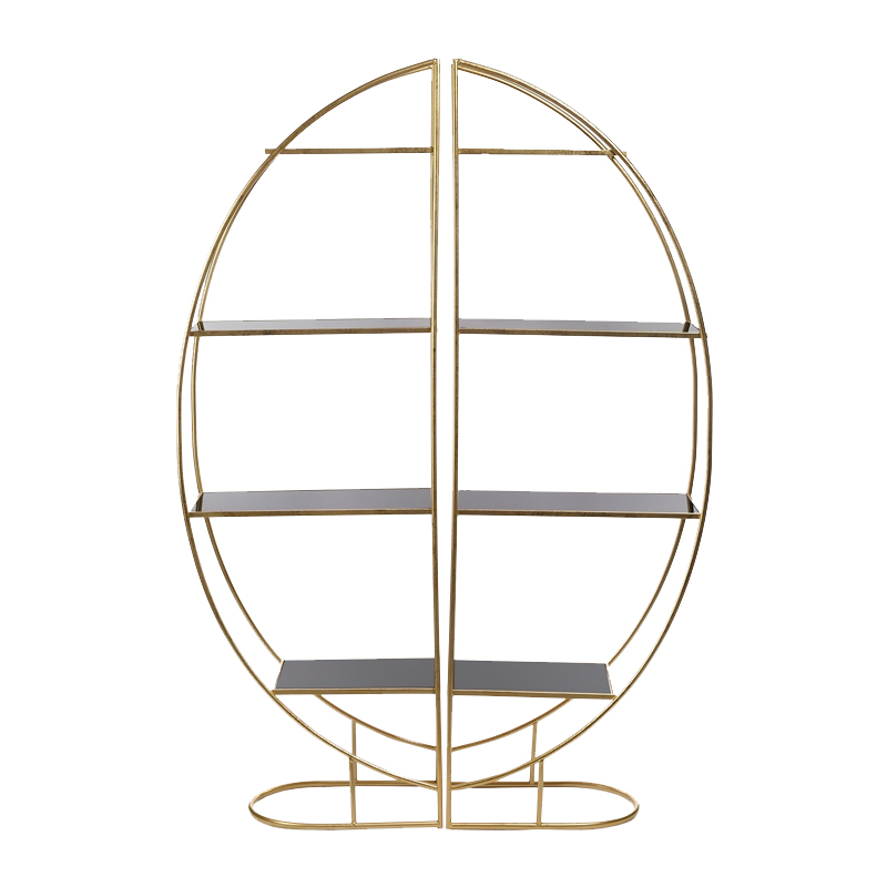 Стеллаж Double Shine Gold Золотой Желтый Стеллаж Double Shine Gold Золотой Желтый в Челябинске | Loft Concept